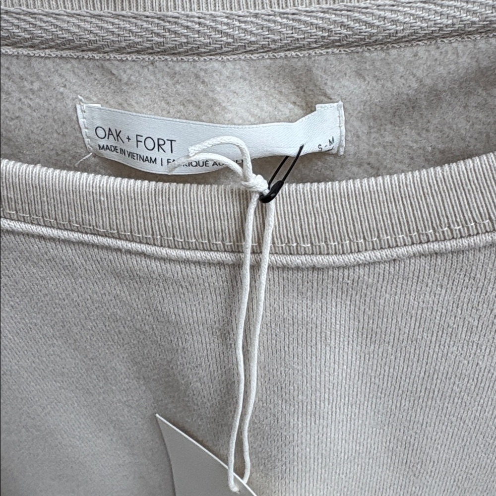 OAK + FORT Beige Sweatshirt - Picture 2 of 4